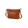 Sac bandoulière Zoe marron cognac